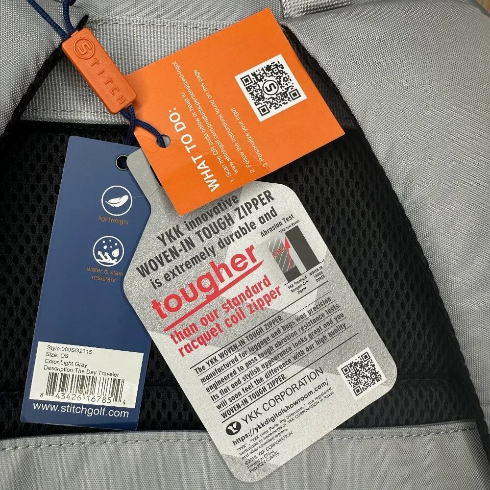 NWT Stitch Golf The Day Traveler Backpack LtGray